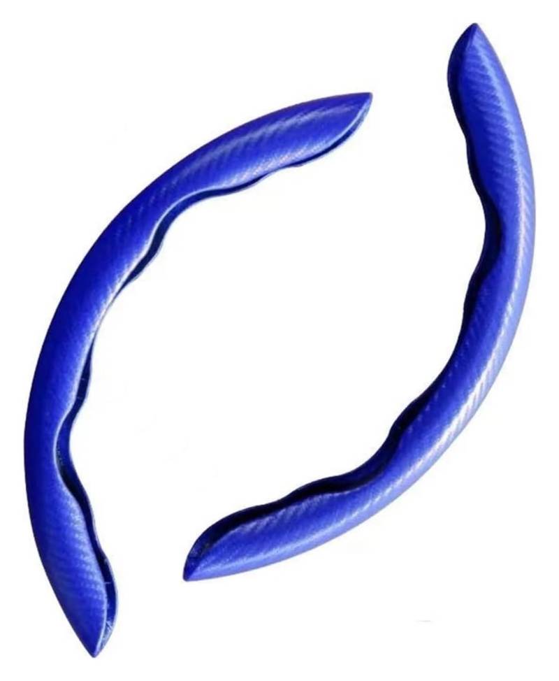 Auto Lenkradabdeckung Kann Das Lenkrad Vor Beschädigungen Und Verschleiß Durch Langfristige Nutzung Direkte Sonneneinstrahlung Und Temperaturschwankungen Schützen(Blue 2PCS) von BENELKZAFA