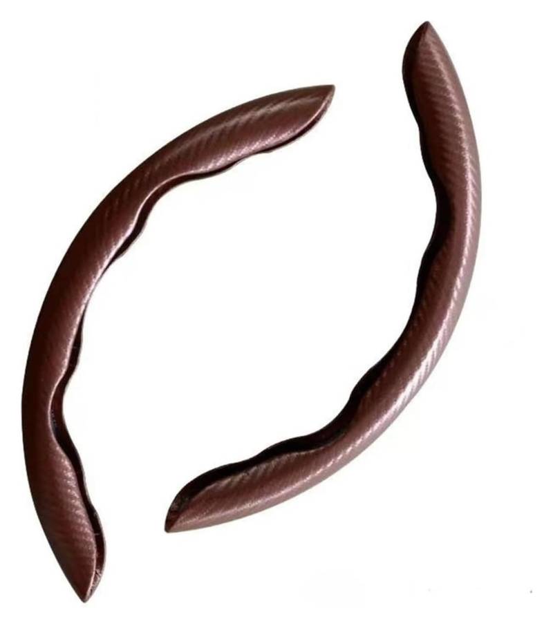 Auto Lenkradabdeckung Kann Das Lenkrad Vor Beschädigungen Und Verschleiß Durch Langfristige Nutzung Direkte Sonneneinstrahlung Und Temperaturschwankungen Schützen(Coffee 2PCS) von BENELKZAFA
