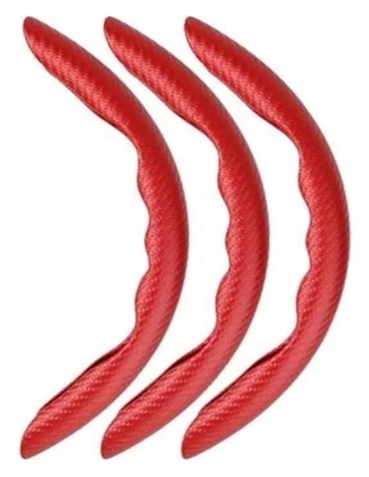 Auto Lenkradabdeckung Kann Das Lenkrad Vor Beschädigungen Und Verschleiß Durch Langfristige Nutzung Direkte Sonneneinstrahlung Und Temperaturschwankungen Schützen(Red 3PCS) von BENELKZAFA
