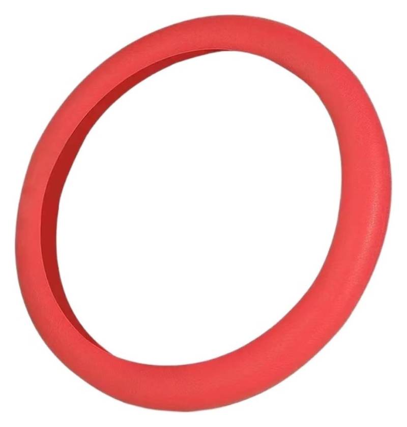 Auto Lenkradabdeckung Universal Auto Silikon 36-40cm Lenkrad Handschuh Abdeckung Textur Weiche Multi Farbe Lenkrad Interne Zubehör(rot) von BENELKZAFA