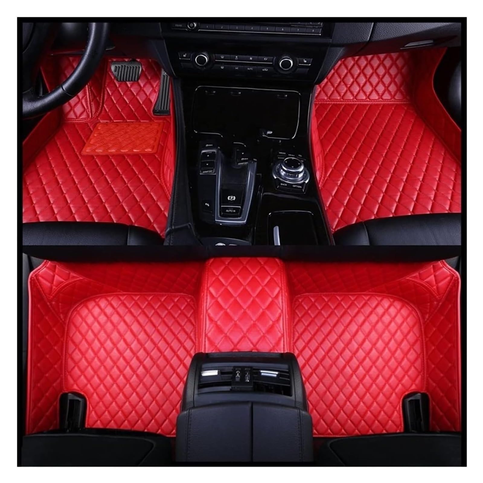 Fußmatten Auto Für Civic 2007 2008 2009 2010 2011 Innenausstattung Lederteppiche Teppiche Fußpolster Automatte Auto-Fußmatten(2) von BENELKZAFA
