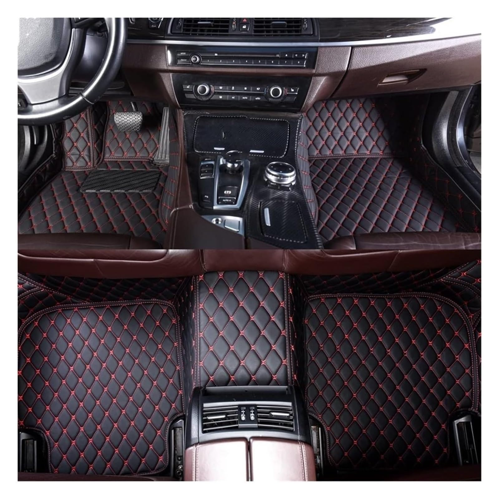 Fußmatten Auto Für Dodge Für Caliber 2006-2015 Innenausstattung Lederteppiche Teppiche Fußpolster Automatte Auto-Fußmatten(5) von BENELKZAFA