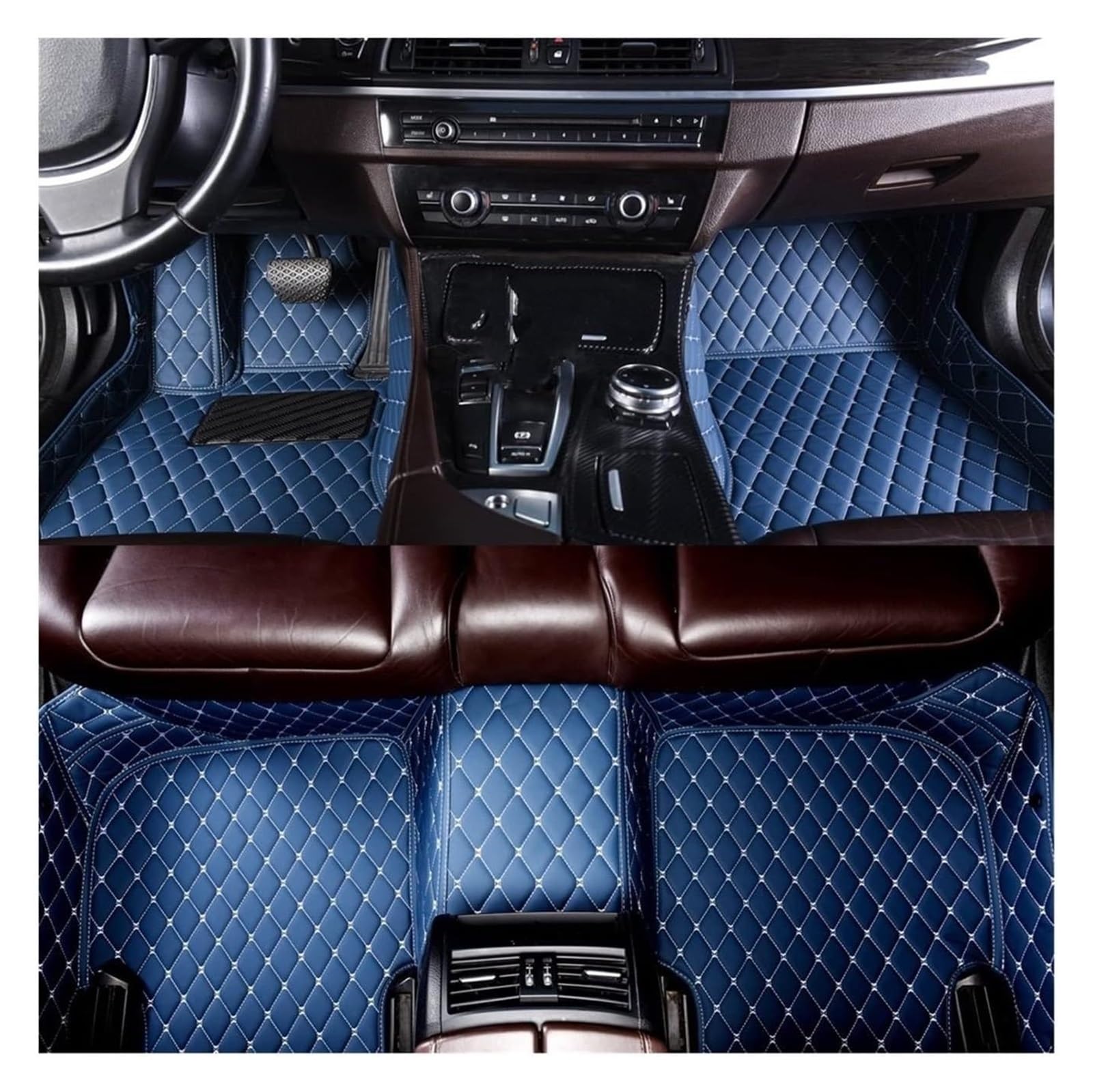 Fußmatten Auto Für Dodge Für Caliber 2006-2015 Innenausstattung Lederteppiche Teppiche Fußpolster Automatte Auto-Fußmatten(6) von BENELKZAFA