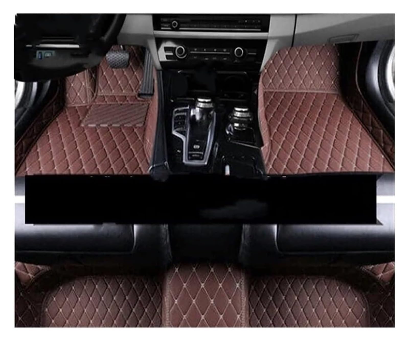 Fußmatten Auto Für Fit Für Jazz 2001 2002 2003 2004 2005 2006 2007 5-Sitzer Ledermattenbezüge Bodeninnenausstattung Automatte Autofußmatten(LHD 1 Set 9) von BENELKZAFA