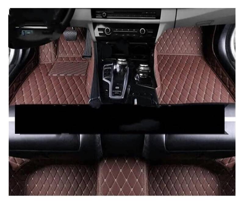 Fußmatten Auto Für Fit Für Jazz 2001 2002 2003 2004 2005 2006 2007 5-Sitzer Ledermattenbezüge Bodeninnenausstattung Automatte Autofußmatten(LHD 1 Set 9) von BENELKZAFA