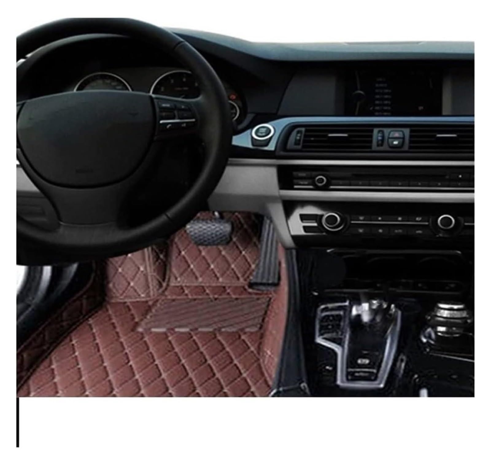 Fußmatten Auto Für Fit Für Jazz 2001 2002 2003 2004 2005 2006 2007 5-Sitzer Ledermattenbezüge Bodeninnenausstattung Automatte Autofußmatten(LHD Driver 1 pc) von BENELKZAFA
