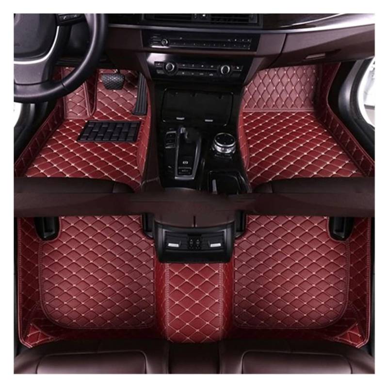 Fußmatten Auto Für Hyundai Für Santa Fe (Fünf Sitze) 2010 2011 2012 Benutzerdefinierte Fußpolster Autoteppichbezug Automatte Auto-Fußmatten(6) von BENELKZAFA