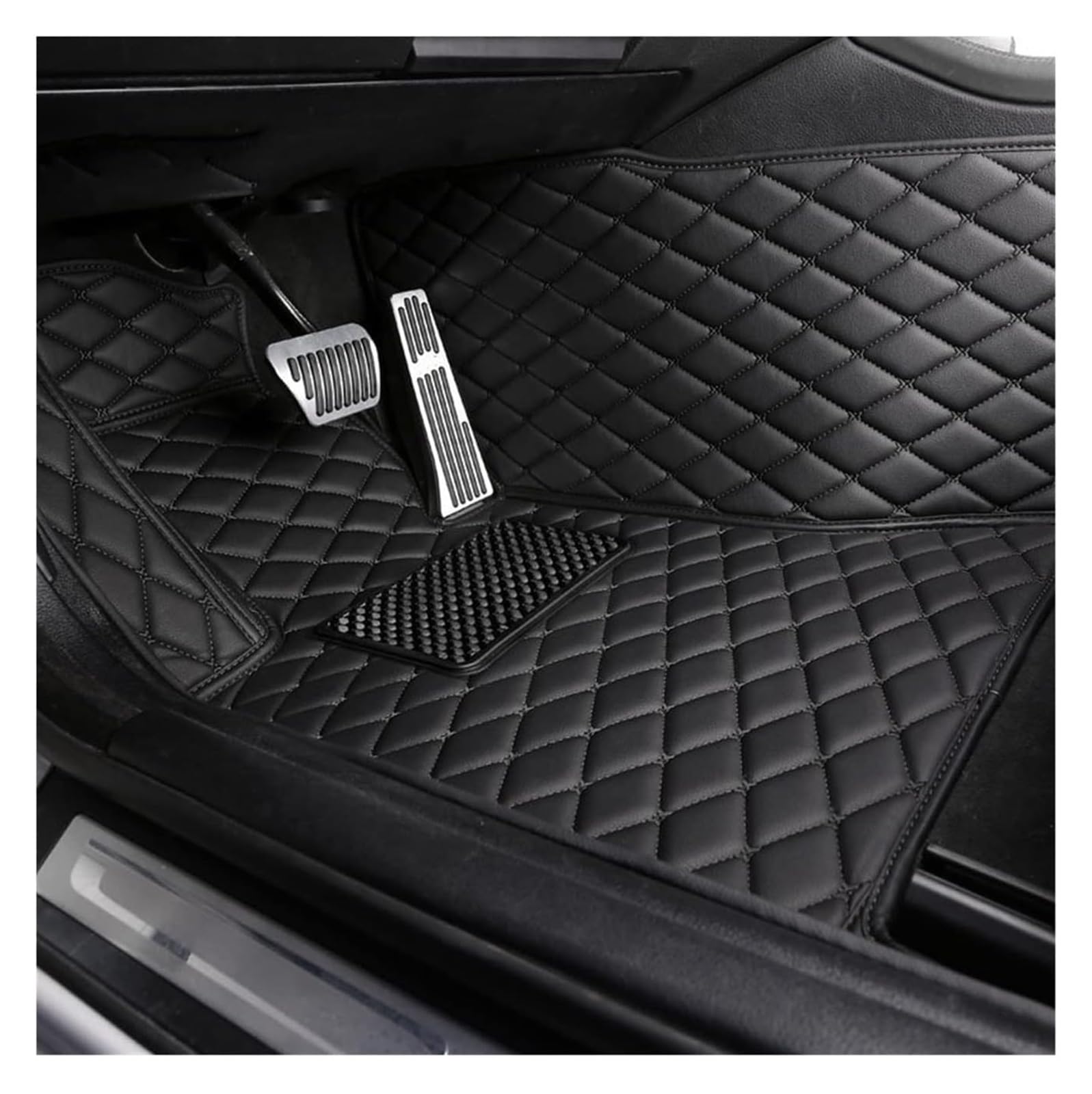 Fußmatten Auto Für M&ITSUBISHI Für Outlander 2013–2016 5-Sitzer Teppiche Teppiche Fußpolster Automatte Maßgeschneiderte Leder-Auto-Fußmatten(Price for 1 Seat 1) von BENELKZAFA
