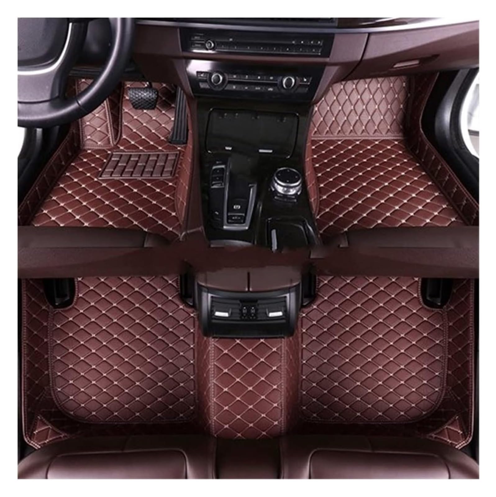 Fußmatten Auto Für P&orsche Für Cayenne 2006 2007 2008 2009 2010 (Low Match) Benutzerdefinierte Fußpolster Automatte Auto-Fußmatten(7) von BENELKZAFA