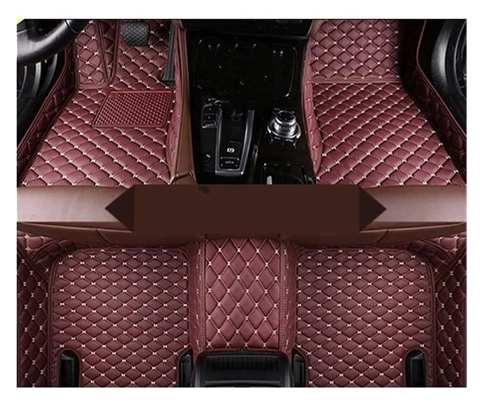 Fußmatten Auto Für T&oyota Für Levin Hybrid 2018 2017 2016 Auto-Fußmatten Innenausstattung Zubehör Schützen Sie Teppiche Abdeckung Auto-Matte Teppiche(1 Set 3pcs 6) von BENELKZAFA