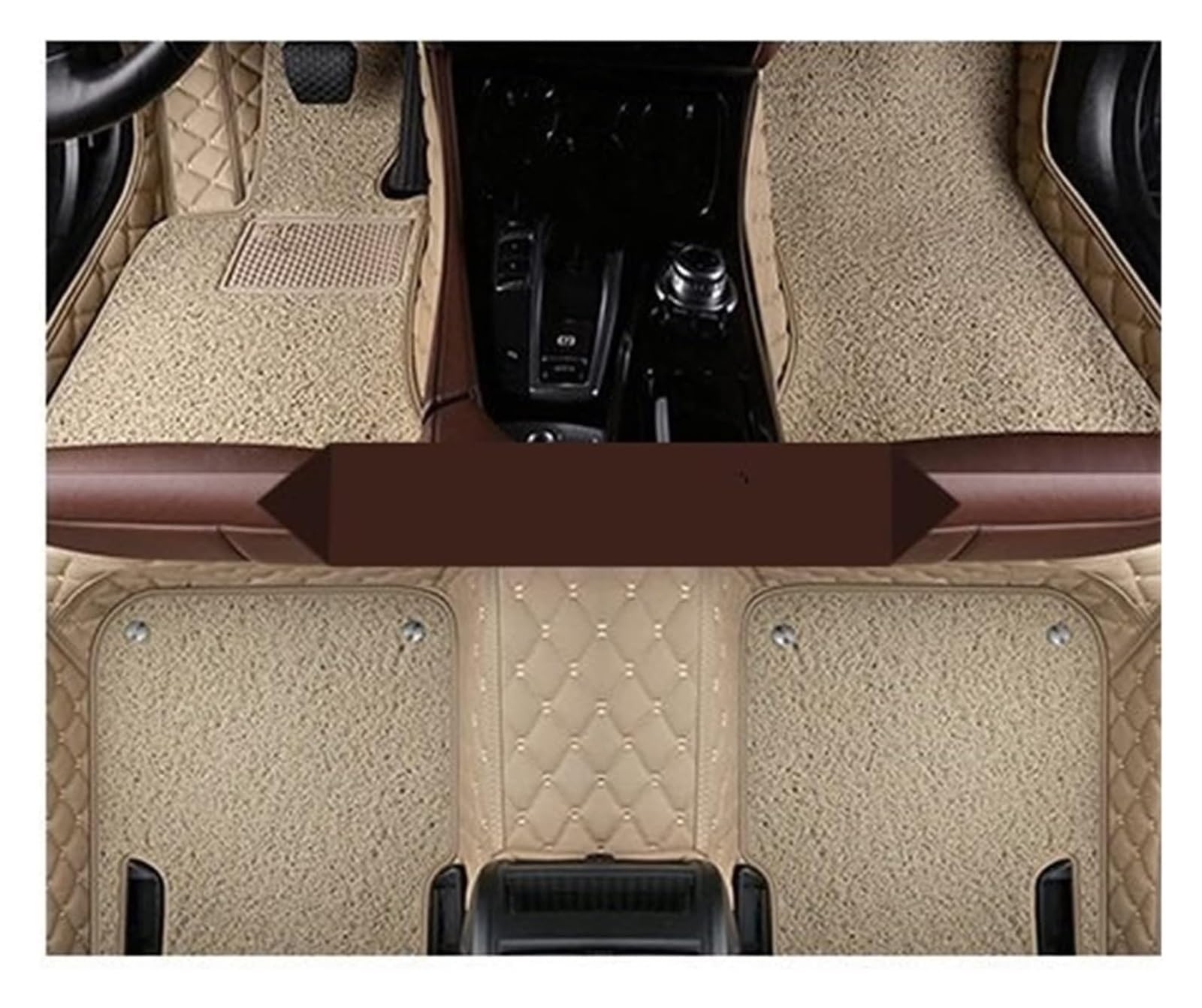 Fußmatten Auto Für T&oyota Für Levin Hybrid 2018 2017 2016 Auto-Fußmatten Innenausstattung Zubehör Schützen Sie Teppiche Abdeckung Auto-Matte Teppiche(1 Set 6pcs 3) von BENELKZAFA