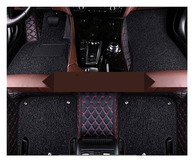 Fußmatten Auto Für T&oyota Für Levin Hybrid 2018 2017 2016 Auto-Fußmatten Innenausstattung Zubehör Schützen Sie Teppiche Abdeckung Auto-Matte Teppiche(1 Set 6pcs 5) von BENELKZAFA