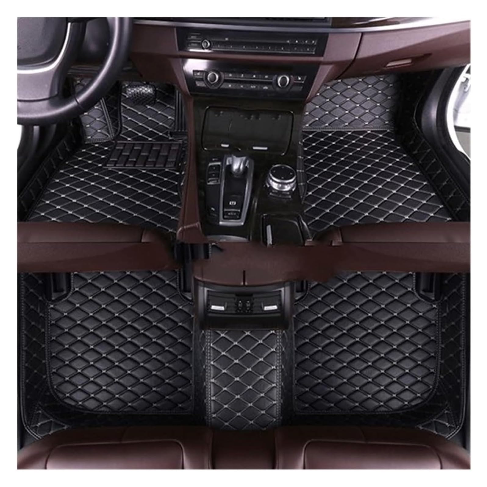 Fußmatten Auto Für T&oyota RAV4 Nicht-Hybrid 2013 2014 2015 2016 2017 2018 2019 Fußpolster Innenausstattung Automatte Auto-Fußmatten(2) von BENELKZAFA