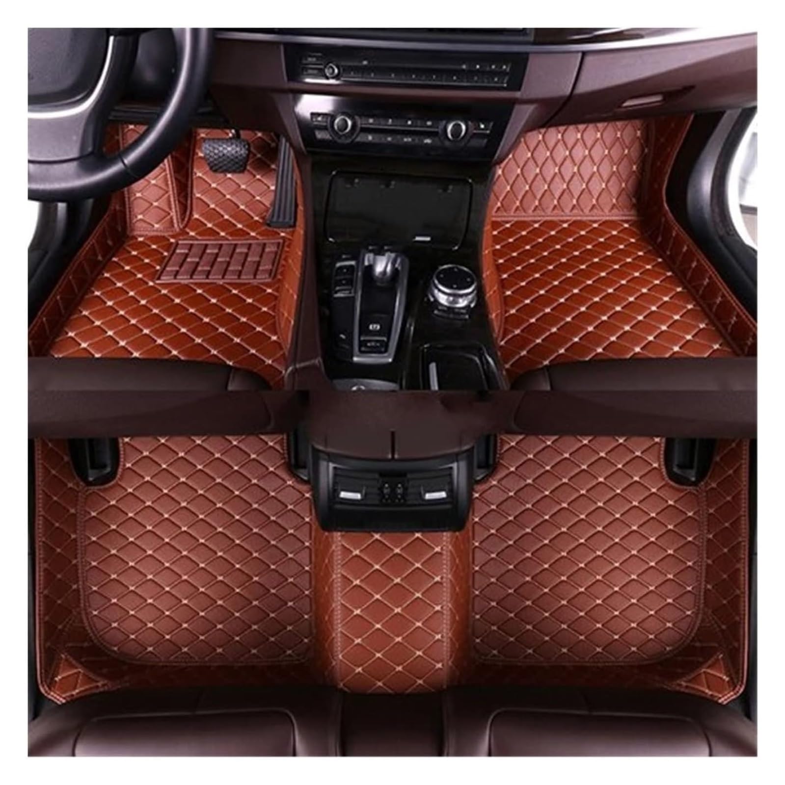 Fußmatten Auto Für T&oyota RAV4 Nicht-Hybrid 2013 2014 2015 2016 2017 2018 2019 Fußpolster Innenausstattung Automatte Auto-Fußmatten(3) von BENELKZAFA