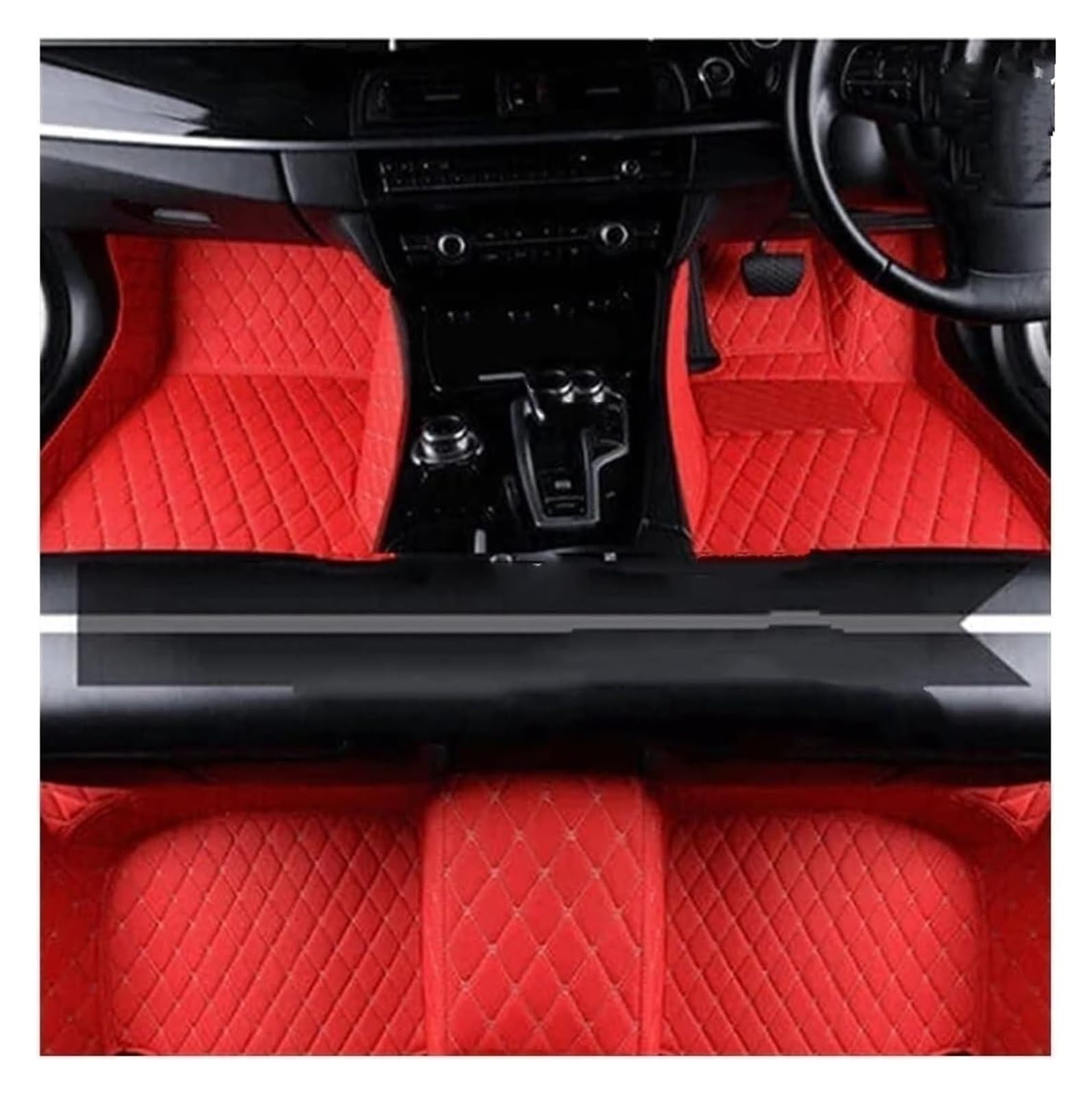 Fußmatten Auto Für VW Für G&olf 6 Für Plus GTI R 5K Mk6 5 Türen 2009-2013 Teppiche Panel Schutzpolster Fußpolster Automatte Auto-Fußmatten(RHD 6) von BENELKZAFA