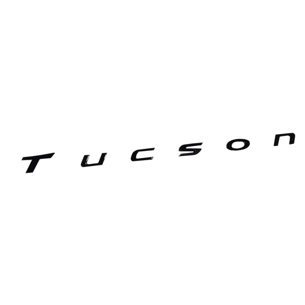 Rostfreies 3D ABS Material Tucson Buchstaben Emblem Abzeichen Aufkleber, Tucson Logo 3M Selbstklebender Auto Kofferraum Aufkleber für Hyundai Tucson 2016-2023,Black Rostfreies 3D ABS Material Tucson Buchstaben Emblem Abzeichen Aufkleber, Tucson Logo 3M Selbstklebender Auto Kofferraum Aufkleber für Hyundai Tucson 2016-2023,Black von BENSOI