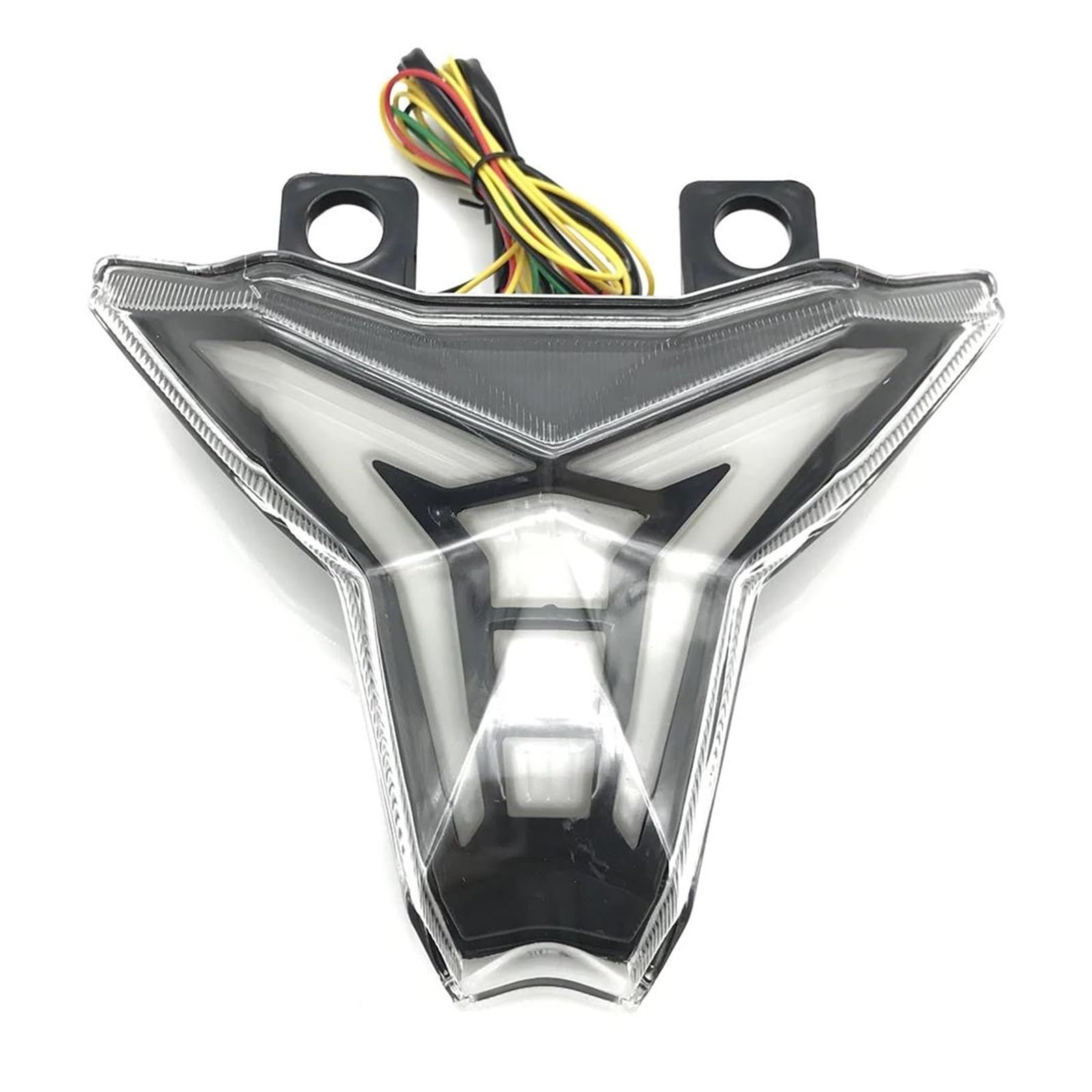 BEPHON Motorrad LED Bremslicht Rücklicht für Kawasaki für Ninja 400 Z400 Z1000 ZX10R ZX-6R ZX636 Motorrad LED Rücklicht Integriertes Bremslicht Rücklicht Blinker (Color : White) von BEPHON