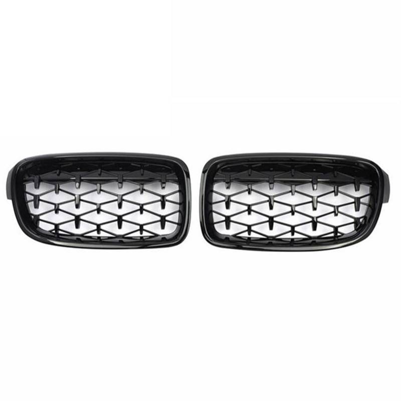 Front-Nieren-Kühlergrill, ein Paar, für B-MW F30 F35 F10 F11 F18 E70 E71 E72 F15 F16 3 5er X5 X6 Car Styling (F30 glänzend schwarz) von BEPHON