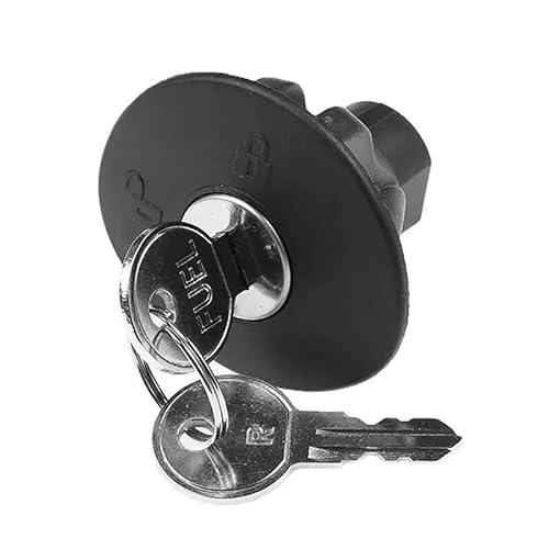 Kraftstoffbehälter Verschluss mit Halteband 8U5Z-9C26-B Schwarze Tankdeckelschlüssel mit Verriegelung für Fo&rd für Expedition für Fiesta Explorer Flex Focus 2010-2017 von BEPHON