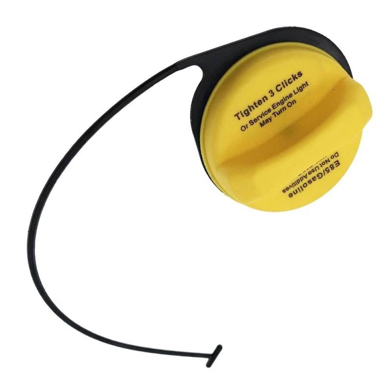 Kraftstoffbehälter Verschluss mit Halteband Kraftstofftank Tankdeckel Gelb Tankdeckel Kraftstoff 20915990 GT295 Für GM Che&vy - 2007-2011 von BEPHON