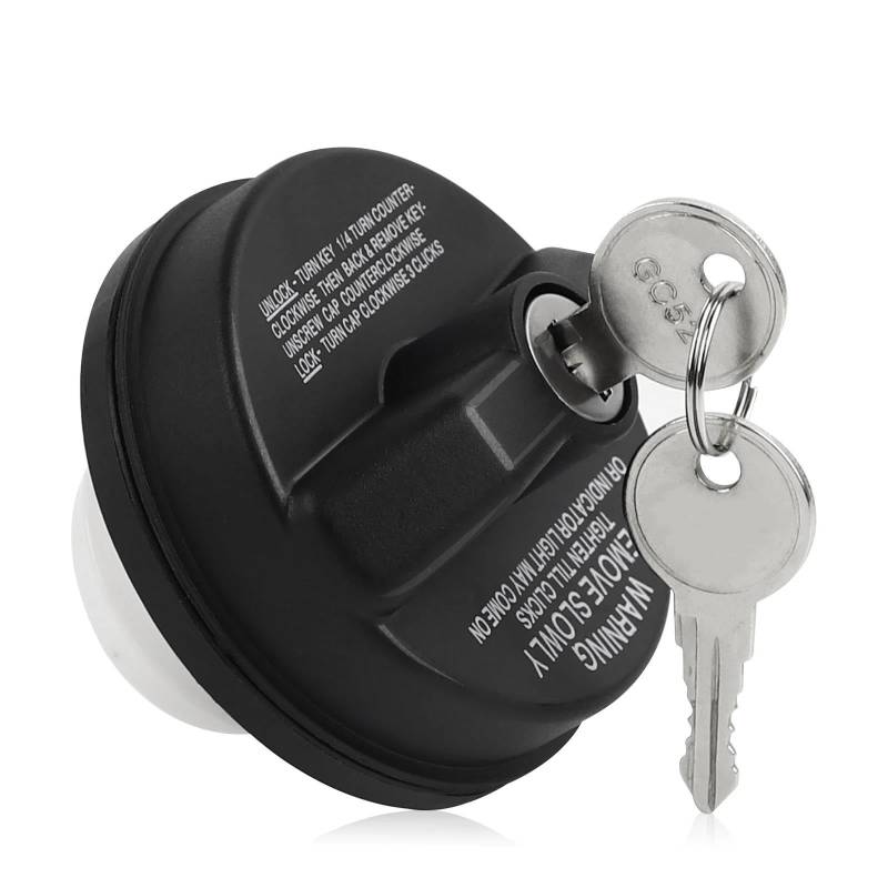 Kraftstoffbehälter Verschluss mit Halteband Tankdeckel, verriegelbarer Tankdeckel mit Schlüssel für Che&vy 77300-47020 von BEPHON