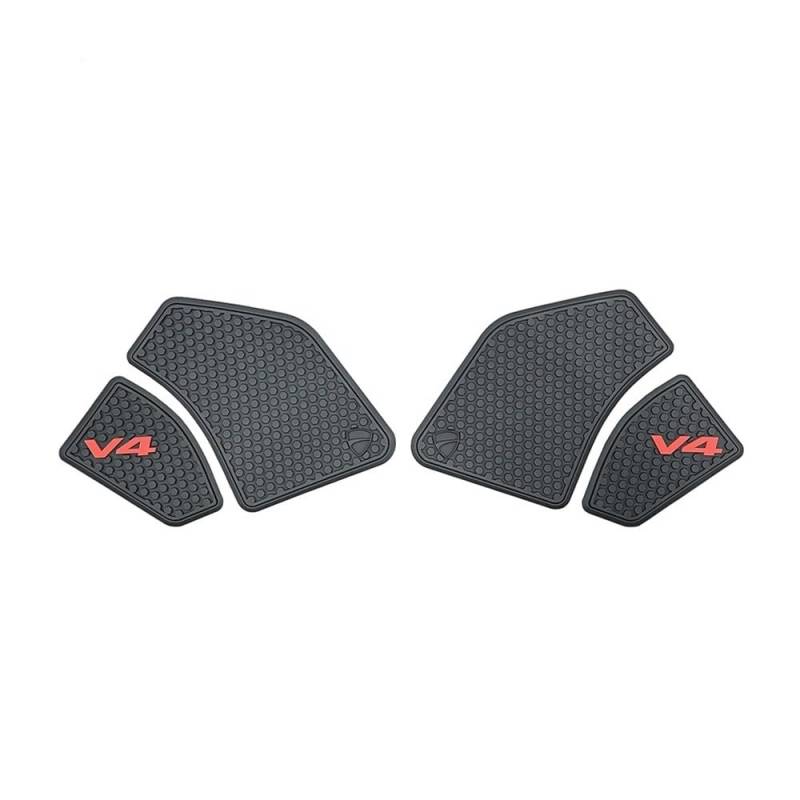 Tankpad Anti Rutsch Aufkleber Motorrad Aufkleber Kraftstoff Tank Seite Pad Fishbone Applique Moto Schutz Bord Kit FÜR FÜR Panigale V4 S von BEQLXTA