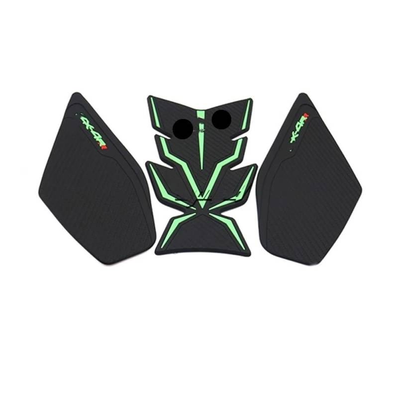 Tankpad Anti Rutsch Aufkleber Motorrad Kraftstoff Tank Traktion Seite Pad Knie Grip Aufkleber Schutz Aufkleber Für ZX4R ZX-4R ZX4 R 2023 von BEQLXTA