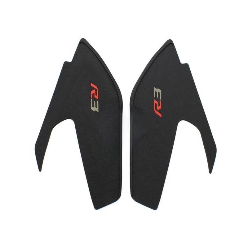 Tankpad Anti Rutsch Aufkleber Motorrad-Tankpad-Aufkleber, rutschfeste Schutzfolie, Seitliche Aufkleber Für YZF-R3 2019 2020 2021 2022 2023 von BEQLXTA