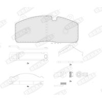 Bremsbelagsatz BERAL BCV29274TK von Beral