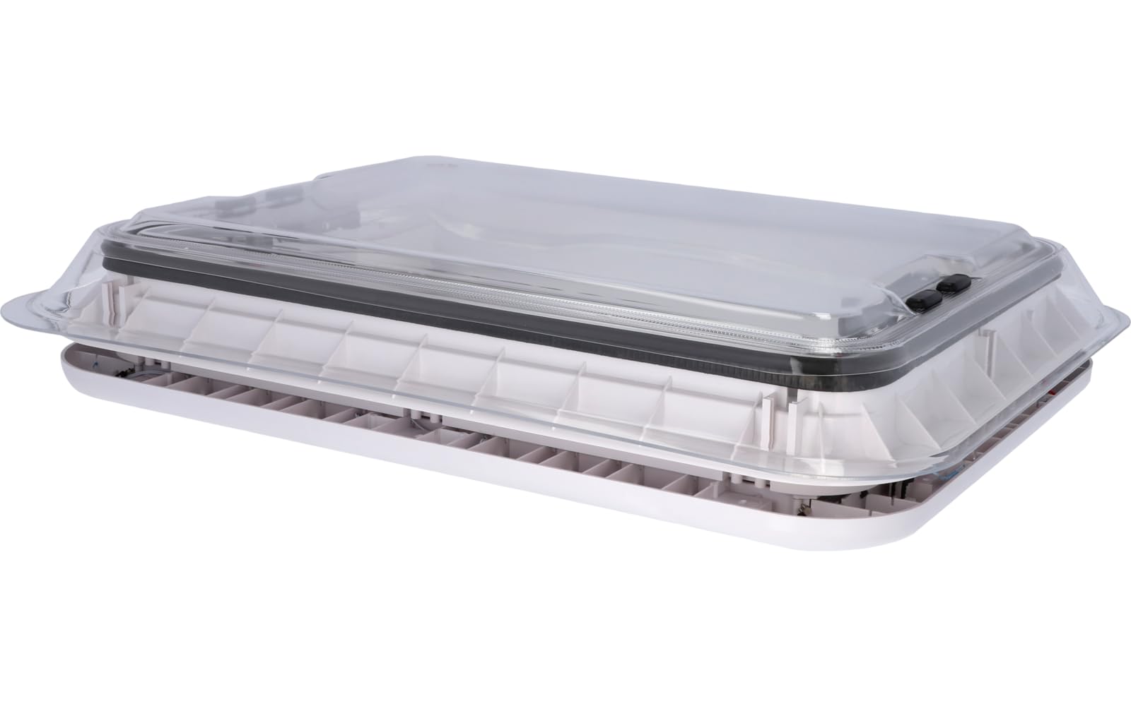 BERGER Dachhaube 70 x 50 cm | Dachfenster Ausstellfenster für Wohnmobil Wohnwagen Camper mit Moskitoschutz & Verdunkelungsrollo | Transparente Dachluke, für Dachstärken 28-60 mm (transparent LED) BERGER Dachhaube 70 x 50 cm | Dachfenster Ausstellfenster für Wohnmobil Wohnwagen Camper mit Moskitoschutz & Verdunkelungsrollo | Transparente Dachluke, für Dachstärken 28-60 mm (transparent LED) von BERGER