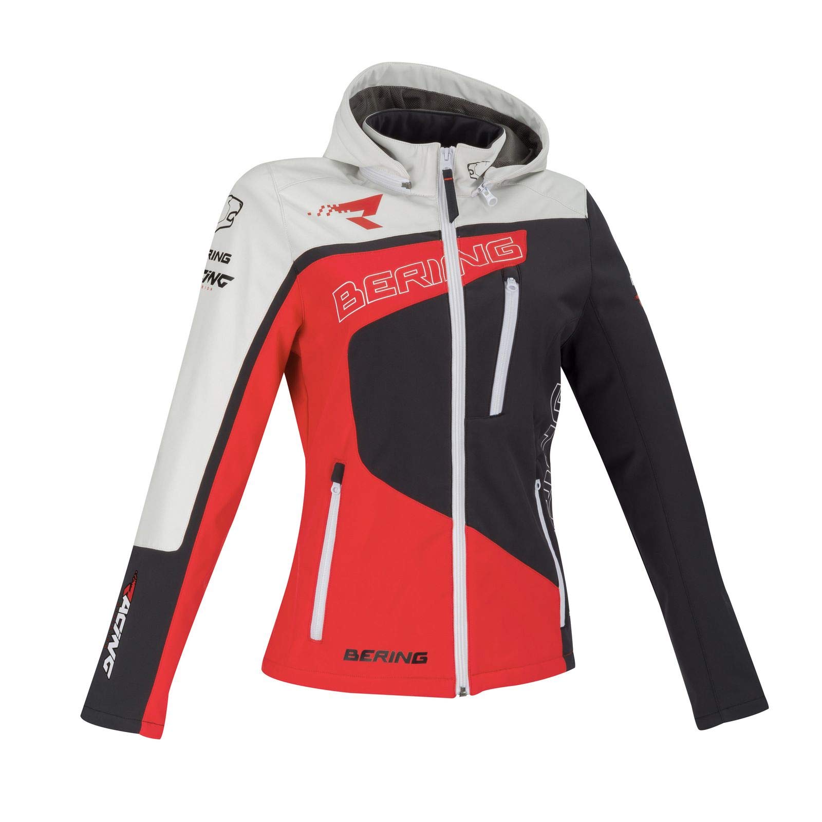BERING Softshell Racing Lady Motorradjacke Grau Rot Weiß T1=38 BERING Softshell Racing Lady Motorradjacke Grau Rot Weiß T1=38 von BERING