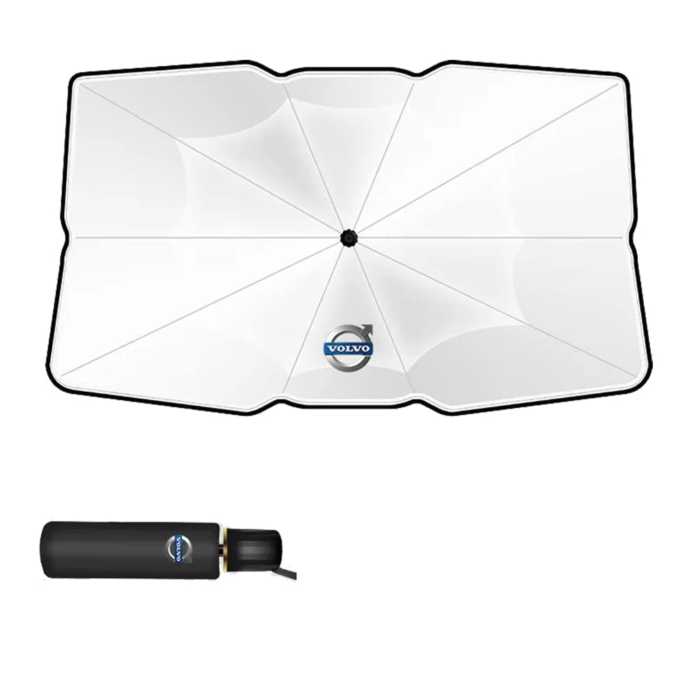 Auto Sonnenschutz Frontscheibe, für Volvo V40 Cross Country 2013-2020 Faltbarer Auto Windschutzscheibe Sonnenschirm Regenschirm Einfache Lagerung von BEROZA