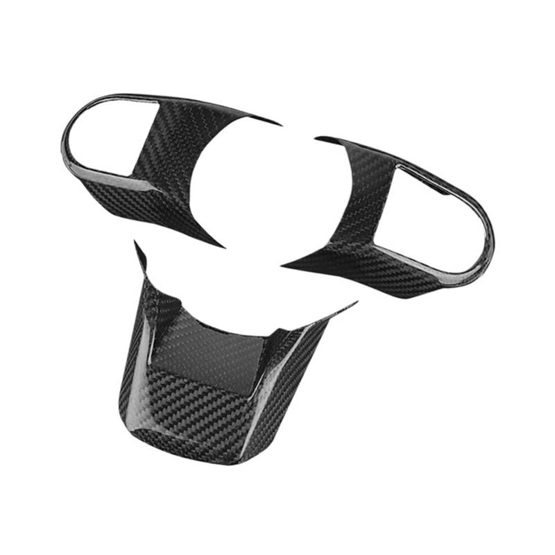 BERTGDA 3-teilige Lenkradverkleidung, Lenkraddekoration, passend for Mini, Cooper F55 F56 F57 2021–2022, Rahmenaufkleber Lenkradschutzaufkleber von BERTGDA