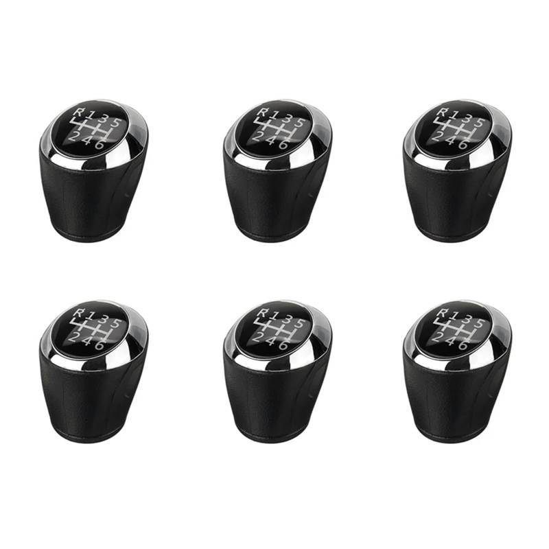 BERTGDA 6-teilige 6-Gang-Schaltgetriebeknopfabdeckung, passend for Chevrolet, Aveo Sonic T300 2012–2017 24108036 Auto MT Schaltknauf Schaltknaufschutz von BERTGDA