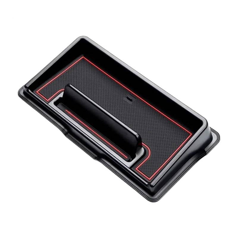 BERTGDA Armaturenbrett-Aufbewahrungsbox, passend for Jimny, 2019–2023 Jb64 Jb74, Auto-Mittelkonsolenbox, Innenzubehör 2024 L4e4 Aufbewahrungsbox für die Mittelarmlehne(Red) von BERTGDA