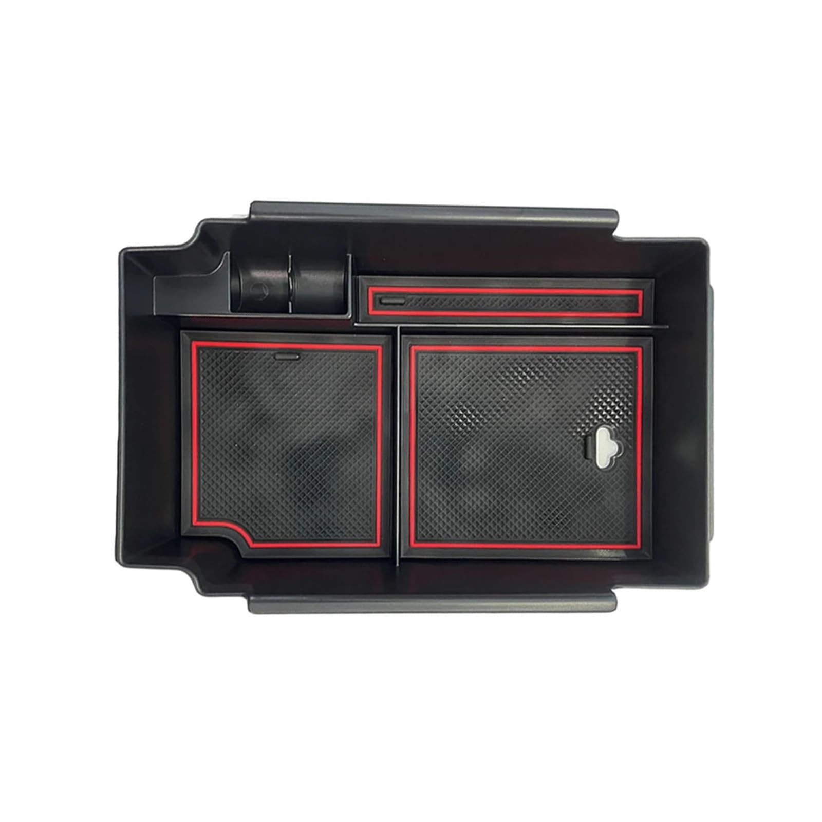 BERTGDA Auto-Mittelarmlehnen-Aufbewahrungsbox, passend for Subaru, Crosstrek 2023–2024, Organizer-Tablett mit schwarz-rotem Pad Aufbewahrungsbox für die Mittelarmlehne BERTGDA Auto-Mittelarmlehnen-Aufbewahrungsbox, passend for Subaru, Crosstrek 2023–2024, Organizer-Tablett mit schwarz-rotem Pad Aufbewahrungsbox für die Mittelarmlehne von BERTGDA