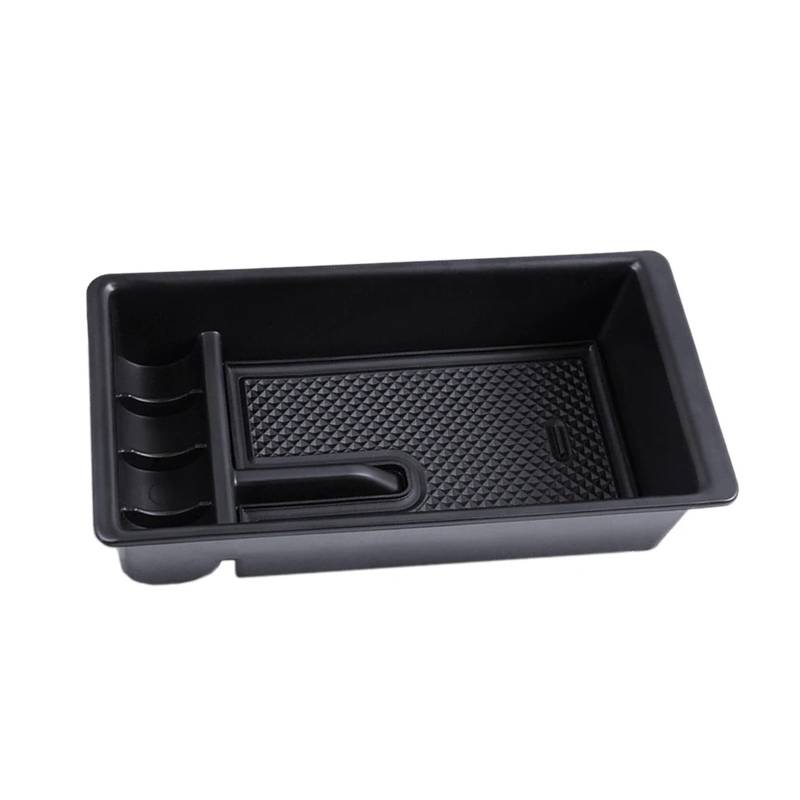 BERTGDA Auto-Mittelkonsolen-Armlehnen-Aufbewahrungsbox, passend for Toyota, Tacoma, schwarzer ABS-Kunststoff, Tablett-Organizer Aufbewahrungsbox für die Mittelarmlehne von BERTGDA