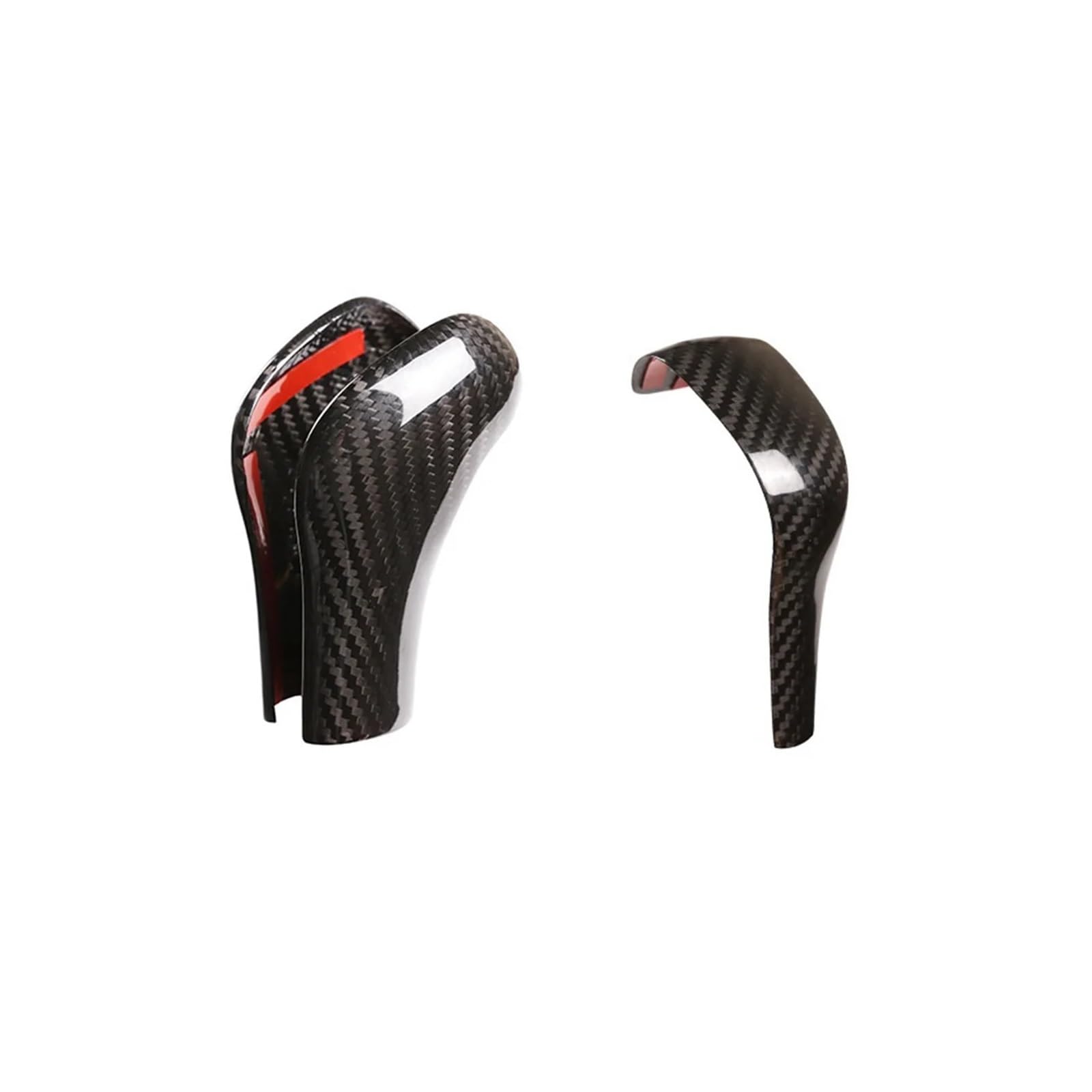 BERTGDA Auto-Schaltknauf-Abdeckungsaufkleber, passend for Porsche, Cayenne 2011–2017, Kohlefaser-Zierleiste Abdeckung für Schaltknauf von BERTGDA
