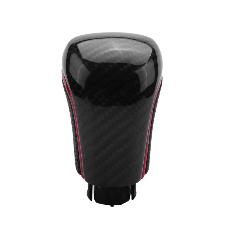 BERTGDA Autohebel-Schaltknauf, passend for Toyota, Avalon Camry Xv70 Corolla Levin 2018–2020, Kohlefaser-Rot, Automatikgetriebe Schaltknaufschutz von BERTGDA