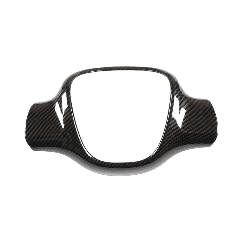 BERTGDA Dekorative Lenkradabdeckung for das Auto, passend for Smart, 2009–2015, Aufkleberzubehör, Rahmenverkleidung aus Kohlefaser Lenkradschutzaufkleber von BERTGDA