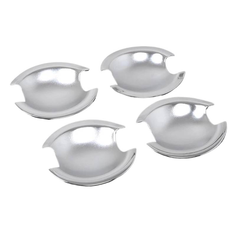 BERTGDA Seitentürgriff-Cup-Bowl-Abdeckungsverkleidung, passend for Mitsubishi, Lancer 2008–2011, Außenzubehör, ABS-Chrom Auto-Griffschalen-Abschirmung von BERTGDA