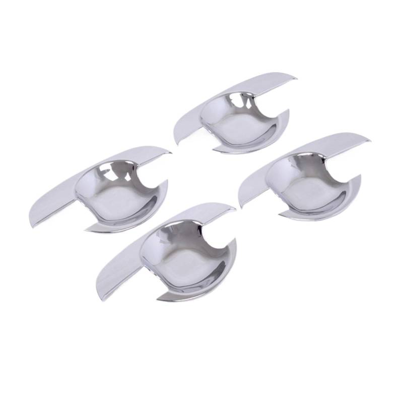 BERTGDA Seitentürgriff-Cup-Bowl-Abdeckungsverkleidung, passend for Suzuki, SX4 Schrägheck 2007–2012, ABS-Chrom, Auto-Außenzubehör Auto-Griffschalen-Abschirmung von BERTGDA