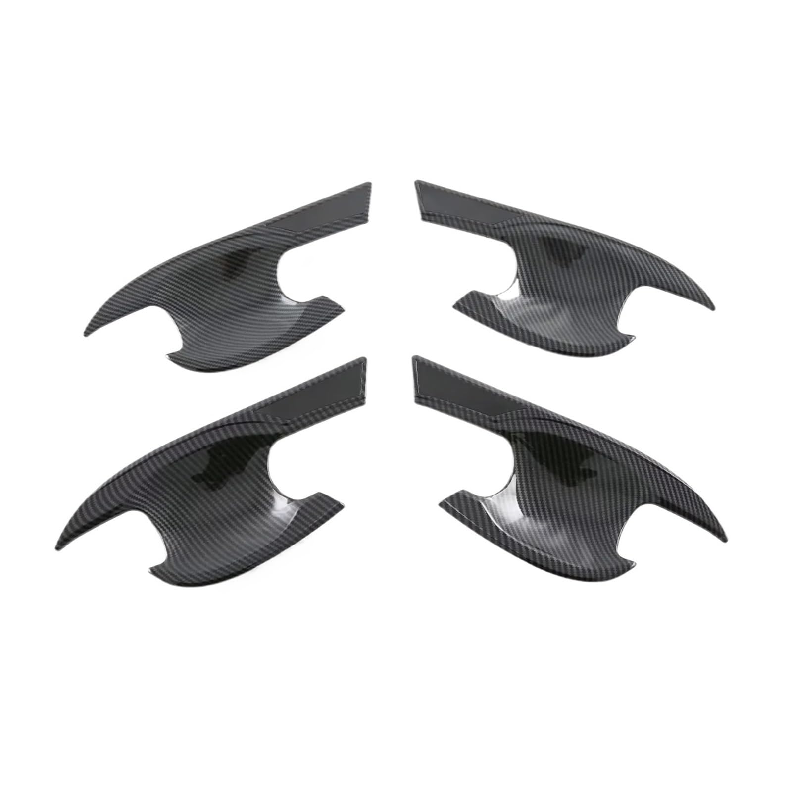 BERTGDA Seitentürgriff-Schüsselbecher-Abdeckung, passend for CRV, CR-V 2023–2024, Verkleidung, Außenzubehör, Auto-Styling, Edelstahl Auto-Griffschalen-Abschirmung(ABS Carbon Fiber) von BERTGDA