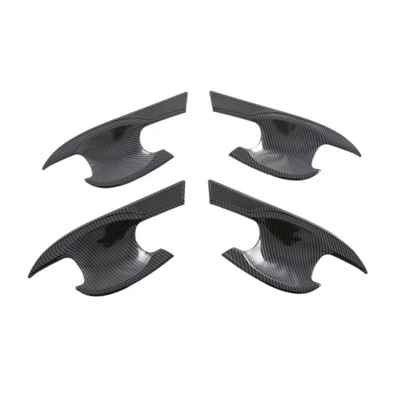 BERTGDA Seitentürgriff-Schüsselbecher-Abdeckung, passend for CRV, CR-V 2023–2024, Verkleidung, Außenzubehör, Auto-Styling, Edelstahl Auto-Griffschalen-Abschirmung(ABS Carbon Fiber) von BERTGDA