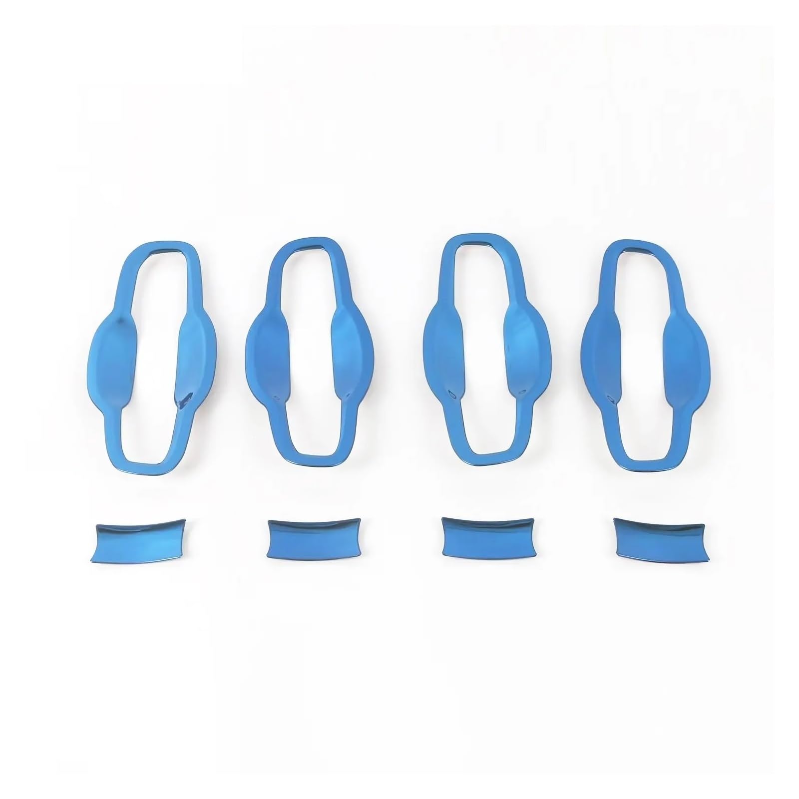 BERTGDA Seitentürgriff-Schüsselbecher-Abdeckung, passend for CRV, CR-V 2023–2024, Verkleidung, Außenzubehör, Auto-Styling, Edelstahl Auto-Griffschalen-Abschirmung(Stainless Steel blue) von BERTGDA