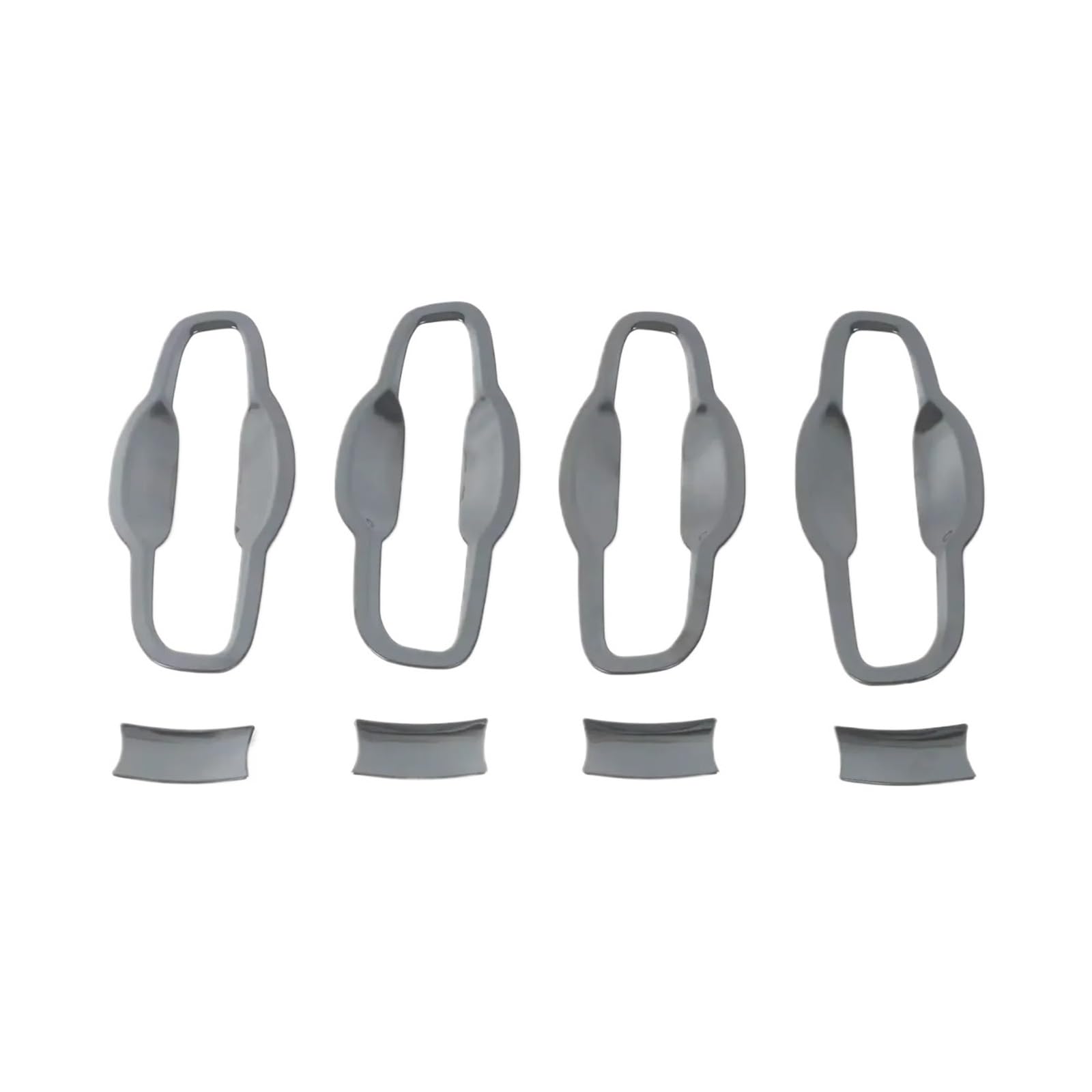 BERTGDA Seitentürgriff-Schüsselbecher-Abdeckung, passend for CRV, CR-V 2023–2024, Verkleidung, Außenzubehör, Auto-Styling, Edelstahl Auto-Griffschalen-Abschirmung(StainlessSteel black) von BERTGDA