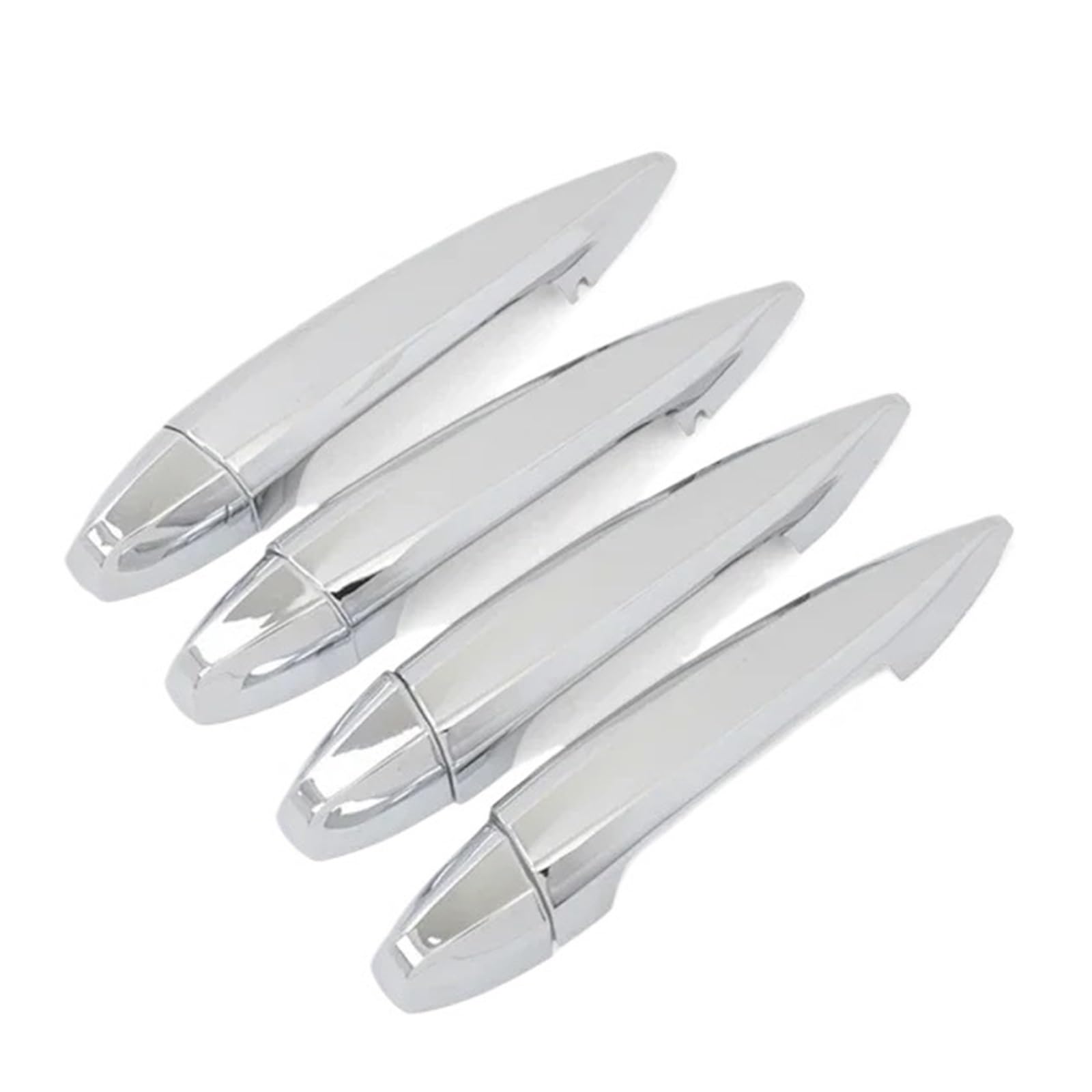BERTGDA Seitentürgriffabdeckungsverkleidung, passend for, 2er Active Tourer F45 F46 2015–2018, Kohlefaser-Autotürgriffe, Schüsselschale Auto-Griffschalen-Abschirmung(ABS Chrome) von BERTGDA