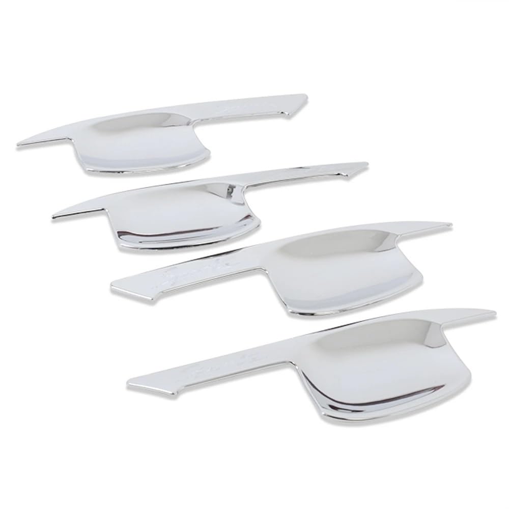 BERTGDA Seitentürgriffschalen-Abdeckungsverkleidung, passend for Hyundai, Tucson 2015–2020, Kohlefaser-Auto-Außenzubehör-Cup Auto-Griffschalen-Abschirmung(ABS Chrome 1) von BERTGDA
