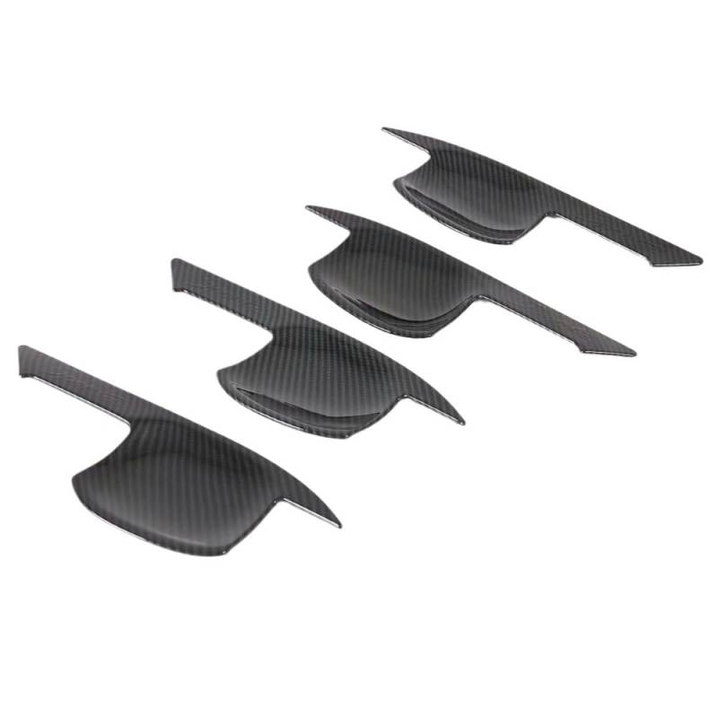 BERTGDA Seitentürgriffschalen-Abdeckungsverkleidung, passend for Hyundai, Tucson 2015–2020, Kohlefaser-Auto-Außenzubehör-Cup Auto-Griffschalen-Abschirmung(Carbon Fiber Color) von BERTGDA