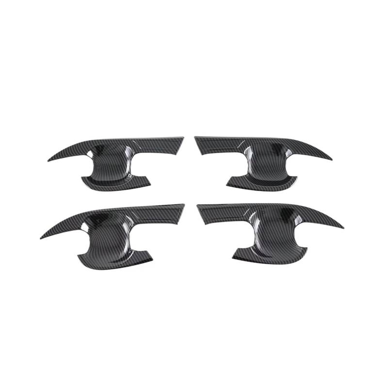 BERTGDA Seitentürgriffschalen-Abdeckungsverkleidung, passend for Toyota, Bz4x 2021–2024, Carbon-Autozubehör, Außentürgriffe, Cup-Overlay Auto-Griffschalen-Abschirmung von BERTGDA